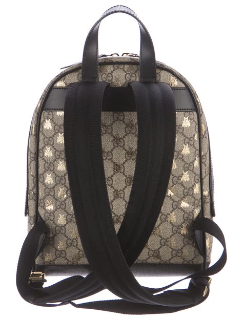 gucci backpack purse with bee|Gucci Gg Supreme Bees Backpack .